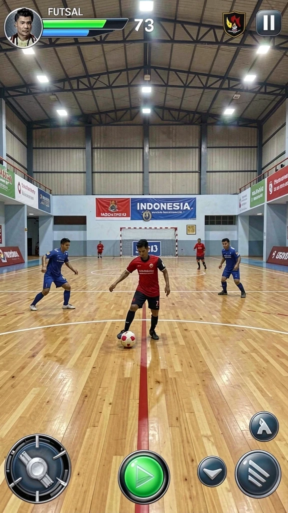 Tampilan karakter utama saat beraksi.