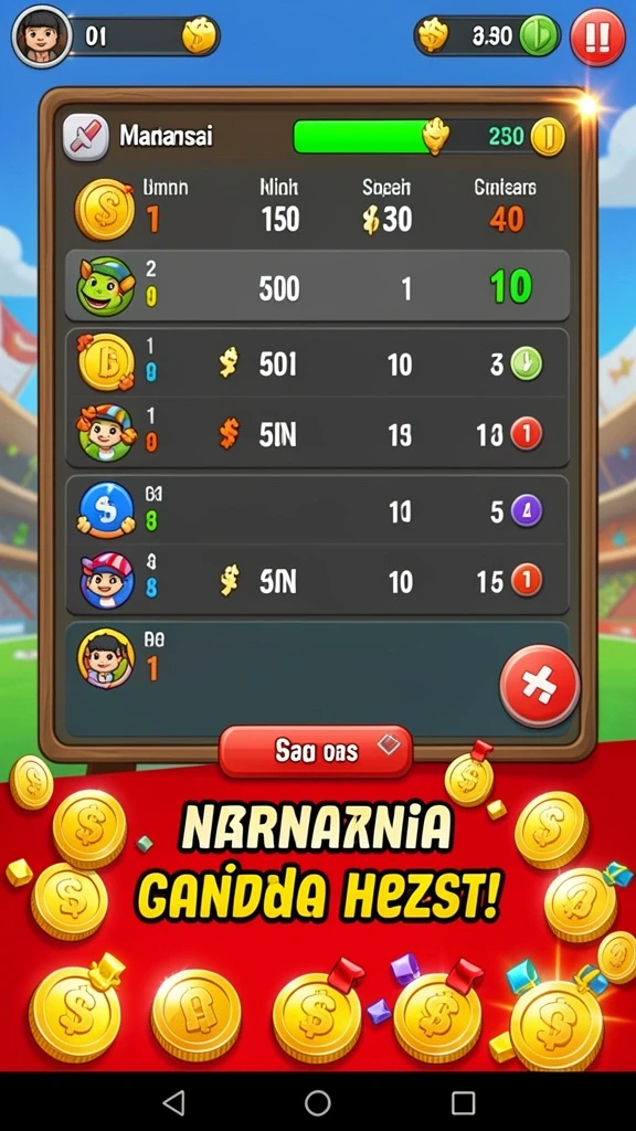 Screenshot menampilkan tampilan grafis yang menarik dan warna cerah.