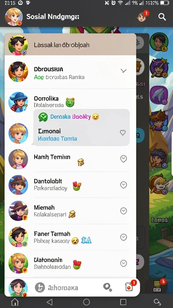 Karakter-karekter unik dengan kemampuan berbeda.