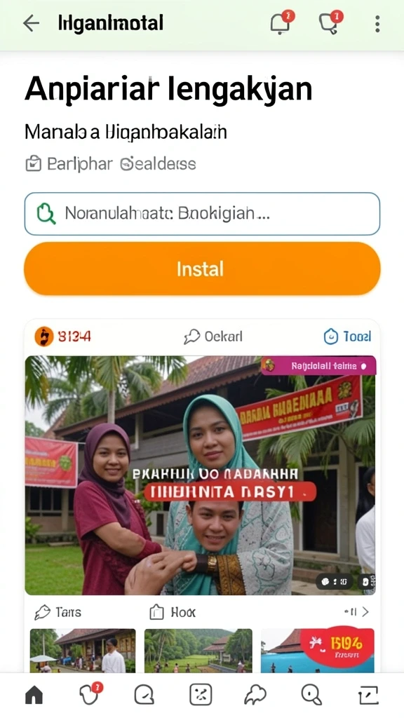 Pemandangan grafis yang memukau dalam game.