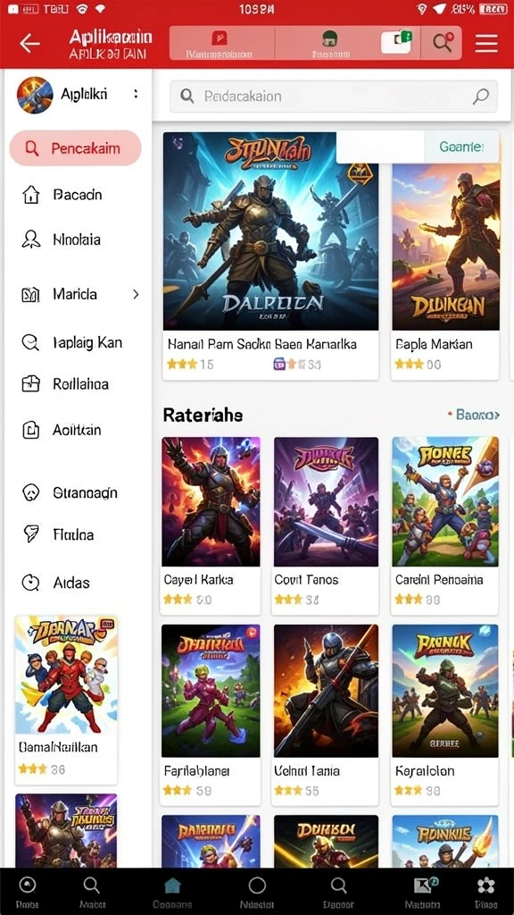 Screenshot level dengan tantangan yang mendebarkan.