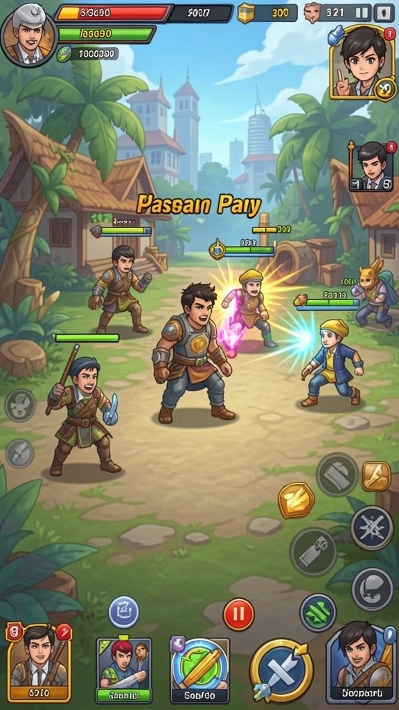 Screenshot menampilkan interaksi sosial antar pemain.