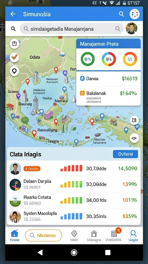 Tampilan mesin slot yang menarik dan berwarna-warni.