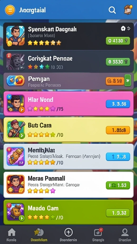 Bersaing dengan pemain lain untuk jadi yang terbaik.