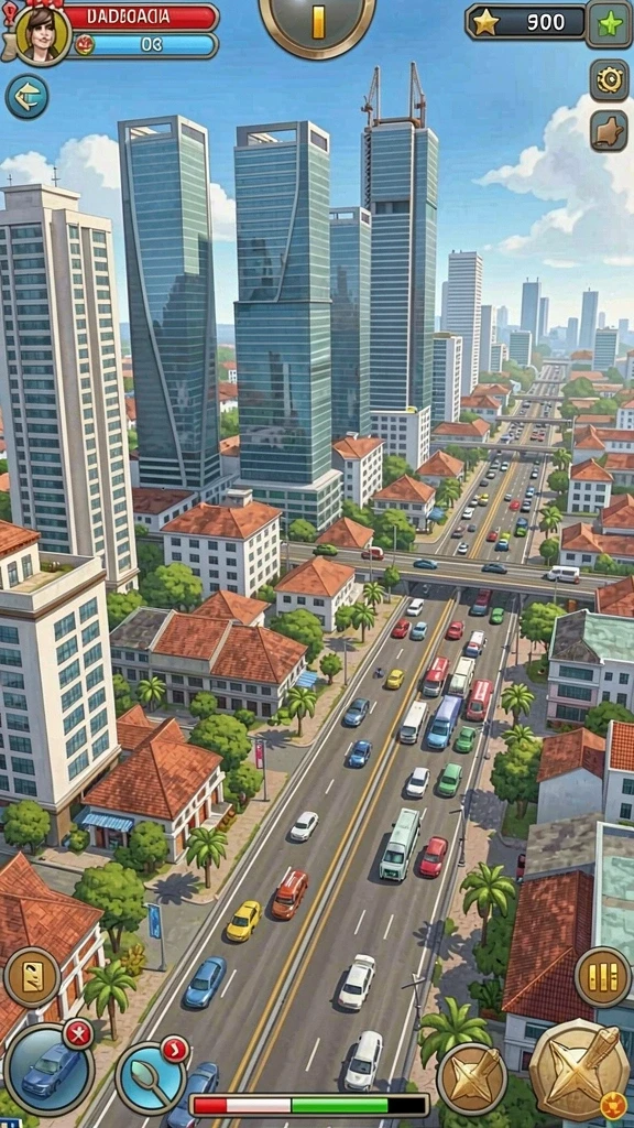 Tangkapan layar dari level baru penuh tantangan.