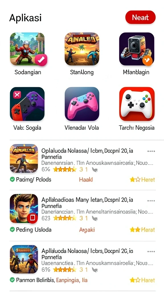 Grafik yang kaya akan warna dan detail.