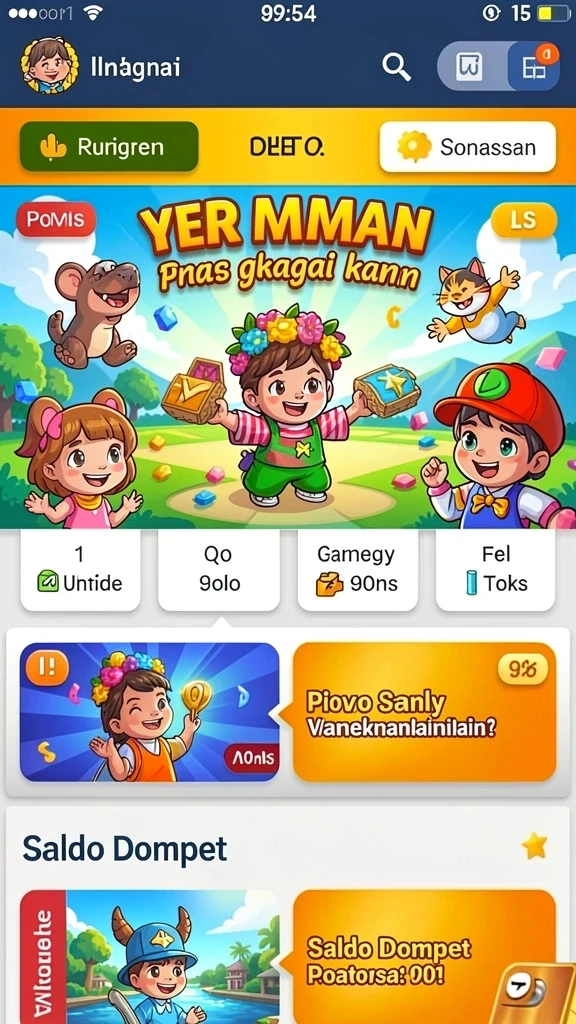 Tampilan mendetail dari gameplay MIGASPIN.