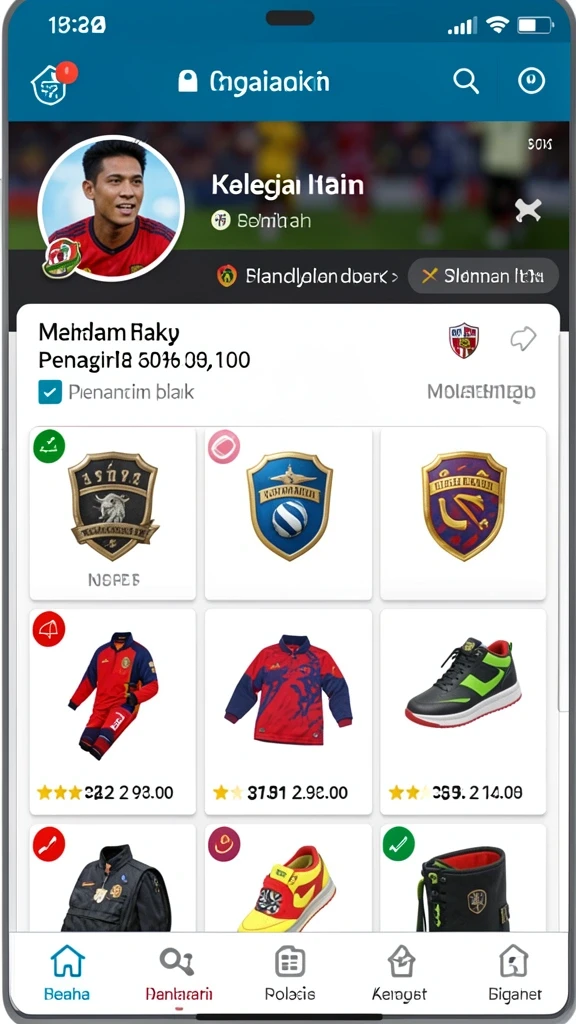Tampilan antarmuka yang intuitif dan menarik.