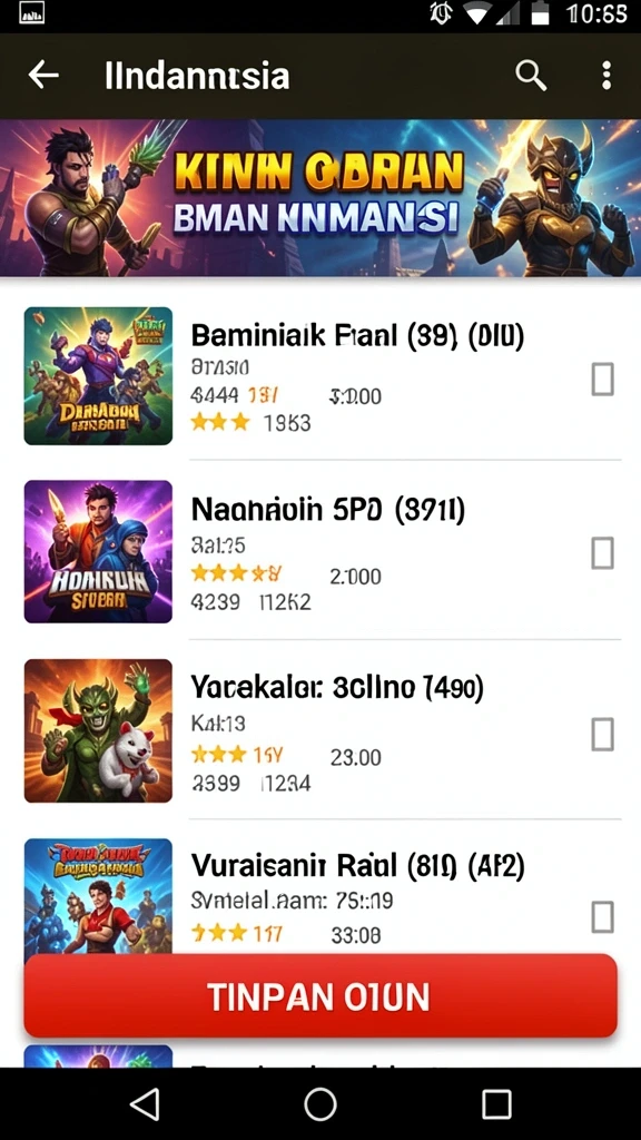 Tampilan antarmuka aplikasi yang menarik.