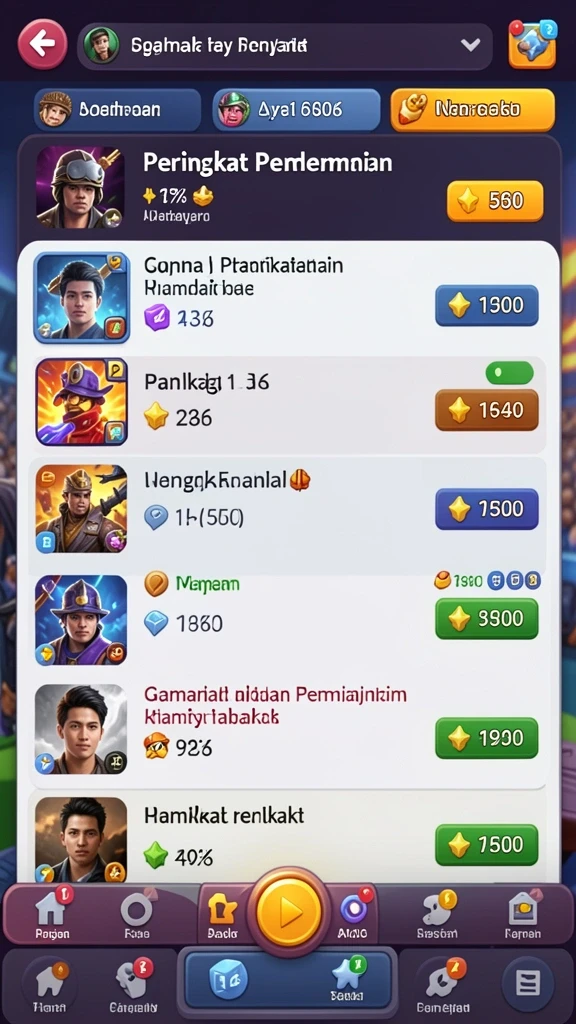 Level permainan yang menantang dan seru.