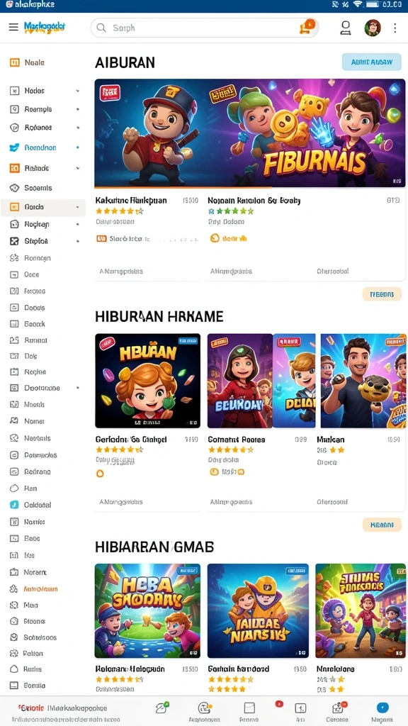 Mode multiplayer yang memungkinkan bermain bersama teman.