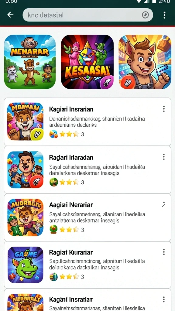 Tampilan grafis yang menawan dan menarik perhatian.