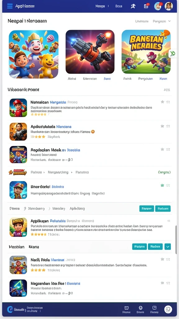 Tampilan antarmuka yang user-friendly dan mudah dinavigasi.