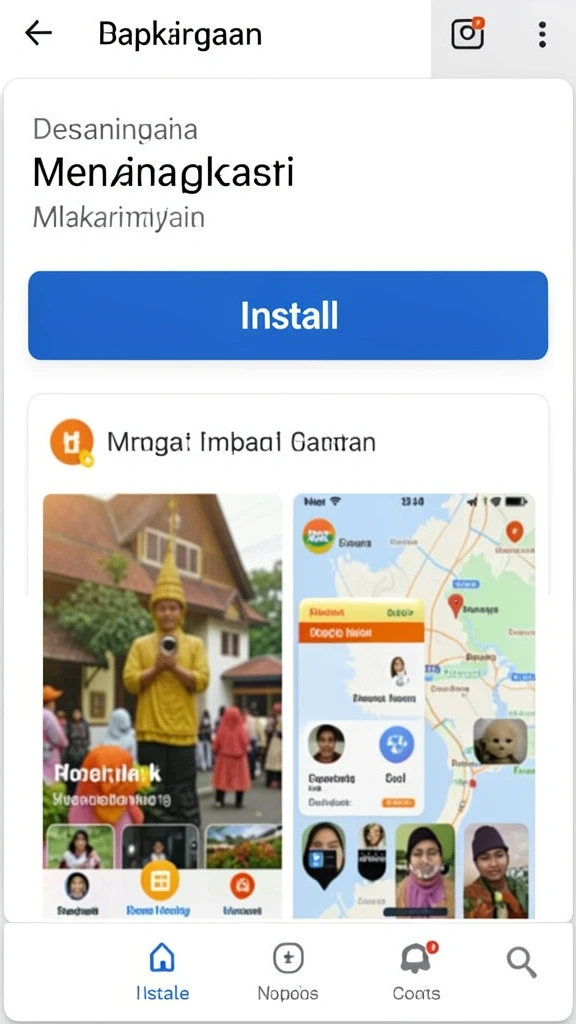 Tampilan karakter yang keren dan dinamis.